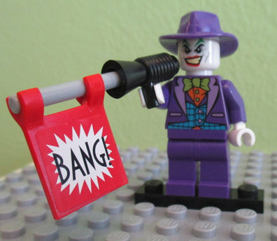 LEGO Minifigure-The Joker - Blue Vest, Dark Purple Hat-Super Heroes / Batman II-SH094-ACC1-Creative Brick Builders